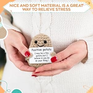 Handmadecrochetpositivepotato314x236inchescuteminiknittedplushwithmotivationalcardfunnysmallemotionalsupportcrochetinspirationaldeskdecoruniquewomensdaygiftsforher Urban Country Home Decor Handmade crochet positive potato314×236 inches cute mini knitted plush with motivational card funny small emotional support crochet inspirational desk decor unique womens day gifts for her urban country home decor