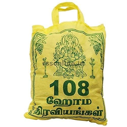 Homa Samagri Set, 108 Pooja Items for Homam Rituals : Amazon.in: Home ...