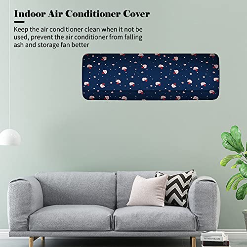 Sunydog-Couvercle de climatiseur d'intérieur avec Cordon de Serrage Étanche et Lavable Couvre-poussière pour climatiseur Mural Mini climatiseur Fendu Nettoyage Protecteur de poussière - Image 4