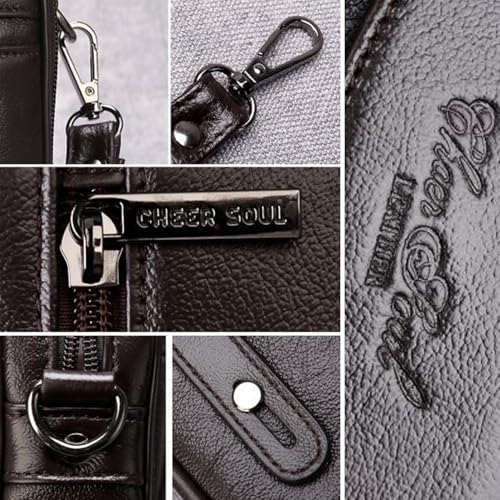 Image of Leather Clutch Purse Wallet Men Wrist Bag