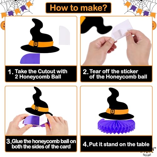Image of KatchOn, Halloween Centerpieces for Tables - Pack of 9 | Orange and Black Halloween Table Centerpiece for Halloween Table Decorations | Pumpkin summerween Centerpiece for Halloween Decorations Indoor