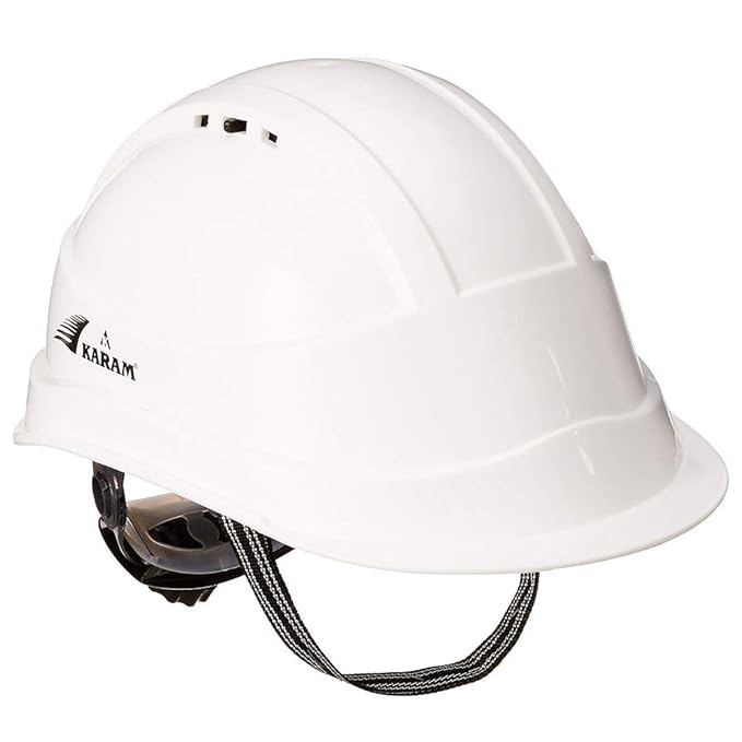 Karam PN542 Standard Safety Helmet (White) Pack Of 4 Amazon.in