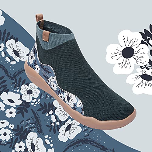 UIN Women's Walking Shoes High Top Knitted Boots Casual Lightweight Comfort Fashion Sneaker Madrid2
