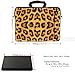 Meffort Inc 15.6 Inch Neoprene Laptop Bag – Water Resistant, Reinforced Zipper, Adjustable Shoulder Strap, Extra Side Pocket, Fits 15 to 15.6 Inch Laptops - Leopard Prints