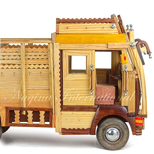 Image of Nagina International 35 inch Wooden Truck Carrier Vehicle | Indian Handicraft Kid's Toys | Traditional Indian Style Lorry Trailer | Children Birthday Gifts Ideas
