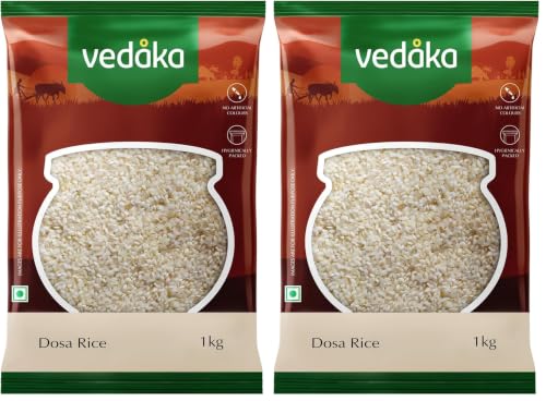 Image of Amazon Brand - Vedaka Dosa Rice 1kg| Ideal For Dosas (Pack of 2)