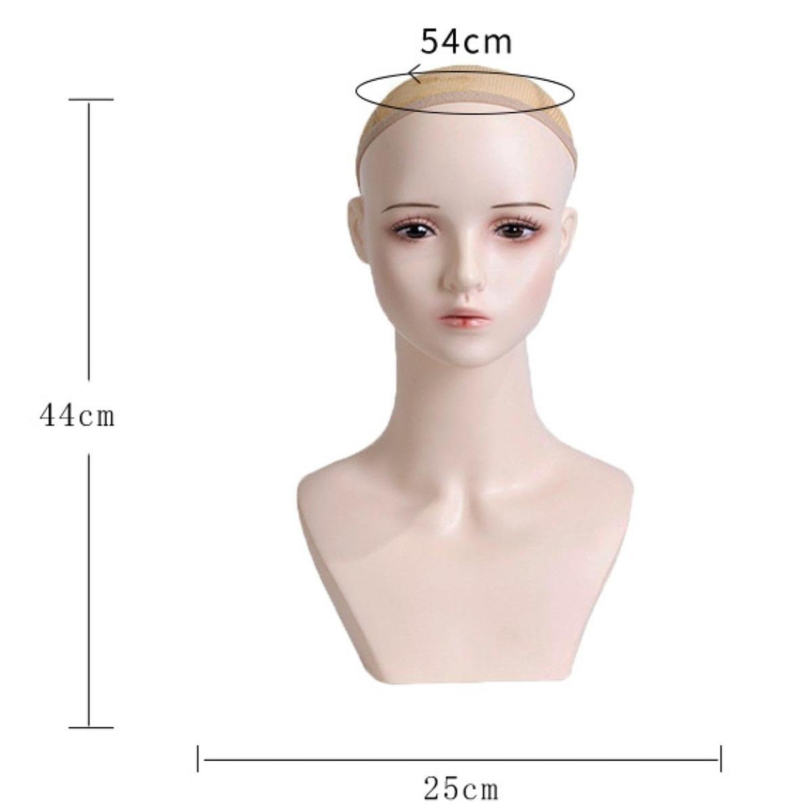 harayaa Pantalla de collar Mannequin Head Suportador de la exhibición Multipropósito Multipropulsor Pitchante para gafas