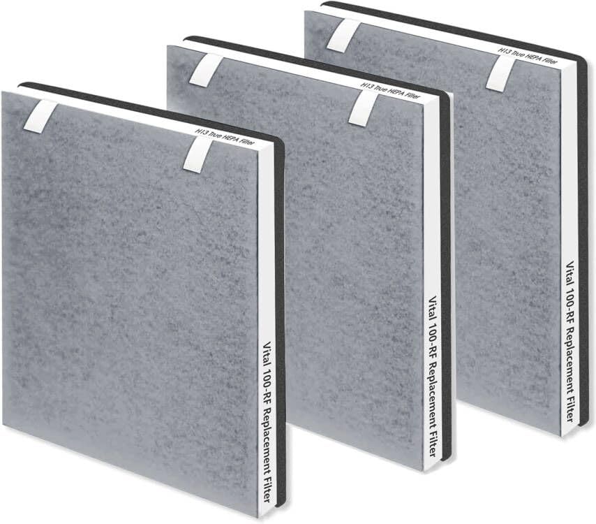 Vital 100 Replacement Filter for Levoit Air Purifier, H13 HEPA & Activated Carbon, 3 Packs, Part #Vital 100-RF