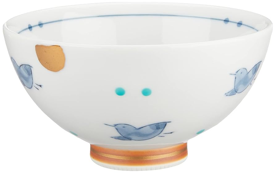 Amazon｜波佐見焼 雅幸窯 小鳥 ミニ飯碗 青 MTK-35｜飯碗