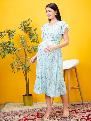 Image of AV2 Women Maternity Feeding Dress | Feeding Kurti | Nursing Dress -5071