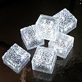 JKIMK Solar Brick Lights - Outdoor Waterproof Patio & Garden Decor (6 Packs for Patio, Yard, Walkway, Pathway)