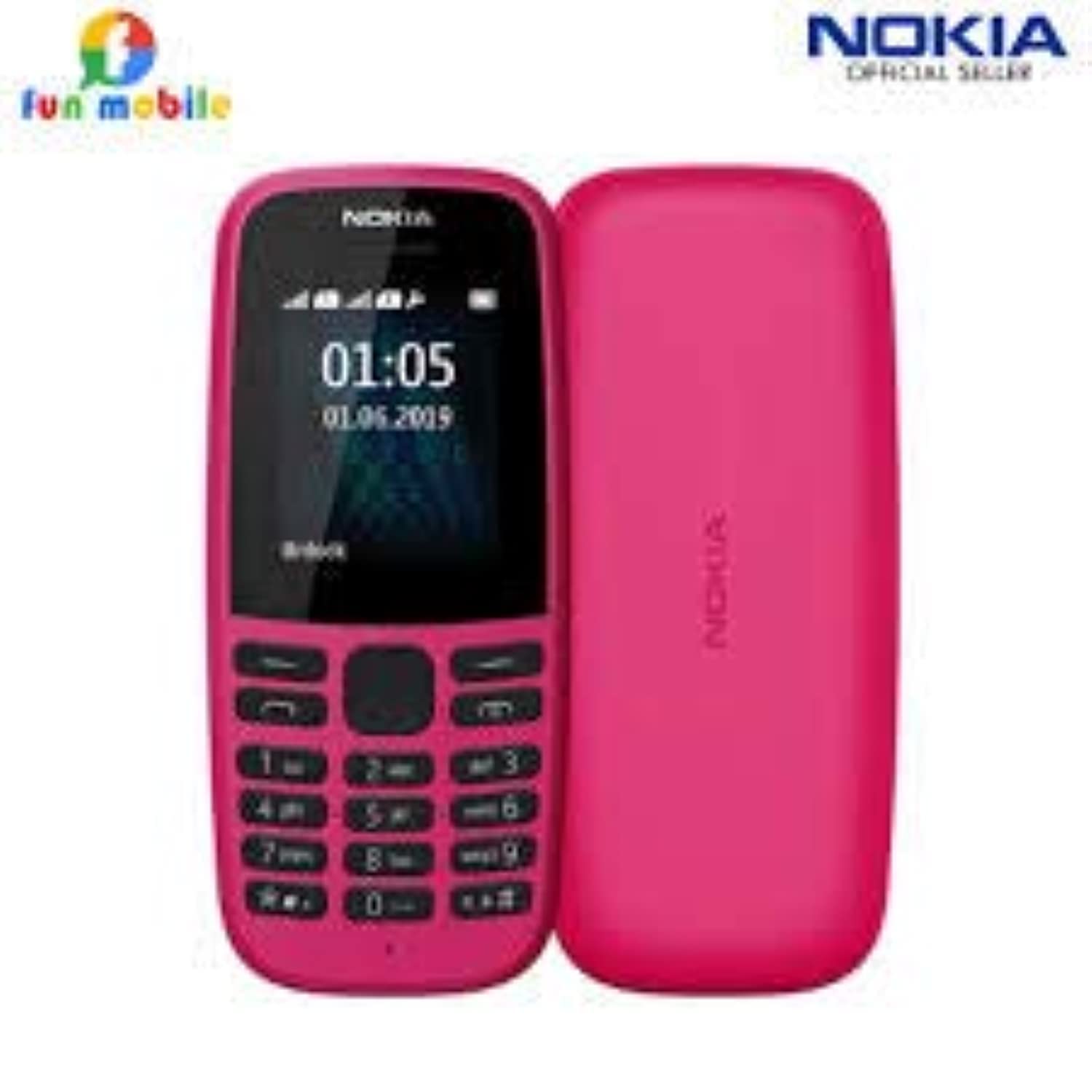 NOKIA 105 2019 4th Edition - Dual SIM, Radio FM, Torcia LED, Nero