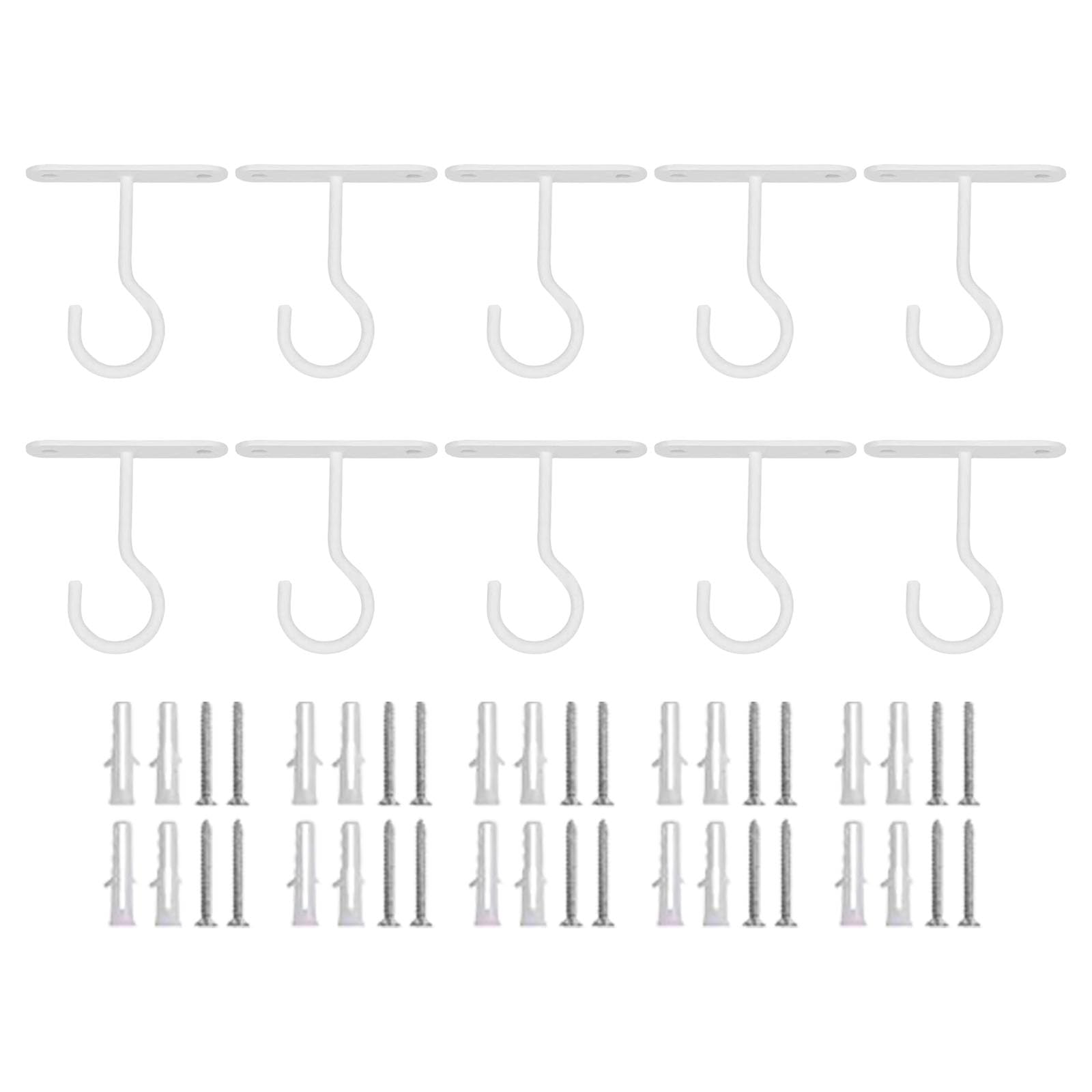 Tsophreniq Of 10 Iron Plant Hanger for Balcony Railings Space Saving Balcony Flower Pots Hanger Hook with Adjustable Features Weight Capacity