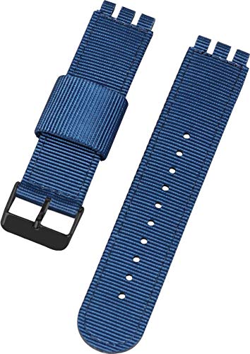 Shieranlee Compatible con Swatch strap(17mm 19mm 20mm 22mm),Pulsera de Repuesto de Nylon Suave con Cierre Ajustab