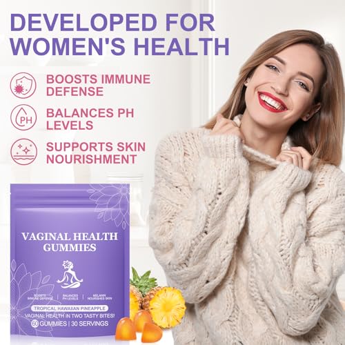 Image of Premium Feminine Balance Gummies,Vital Vaginal Probiotics Source Feminine Gummies,Pineapple Flavor for Women ph,for Women of All Ages - Probiotics for Digestion, Gut Health, Immune Support