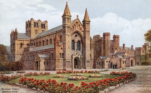 Abbaye de Buckfast poster decoration murale pour salon et bureau graffiti moderne 60x90