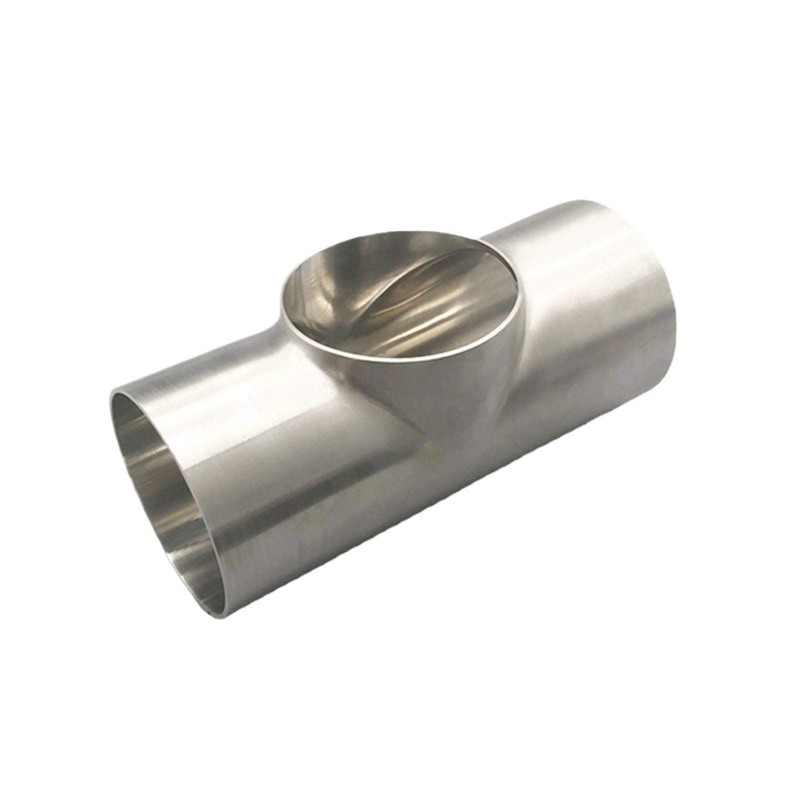 Tamaño 19mm-108mm tubo OD soldadura a tope T plana conector de montaje de 3 vías SUS 304 Homebrew sanitario inoxidable(OD 76mm Wall 2mm)