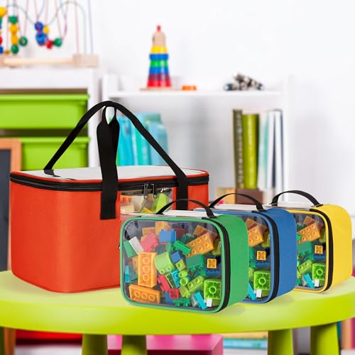 Rexmica Large Toy Storage Organizer With 3 Small Zipper Bags Compatible With Lego Bricks thumb #7