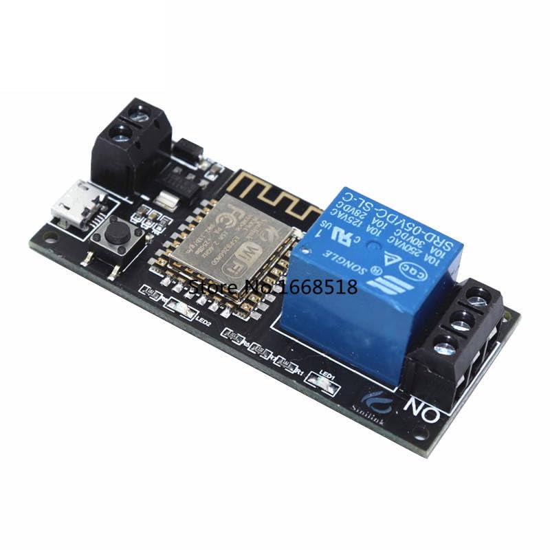 Sinilink WiFi Mobile Phone Remote Control Relay Module DC5V Smart Home Phone APP ESP-12F XY-WF5V