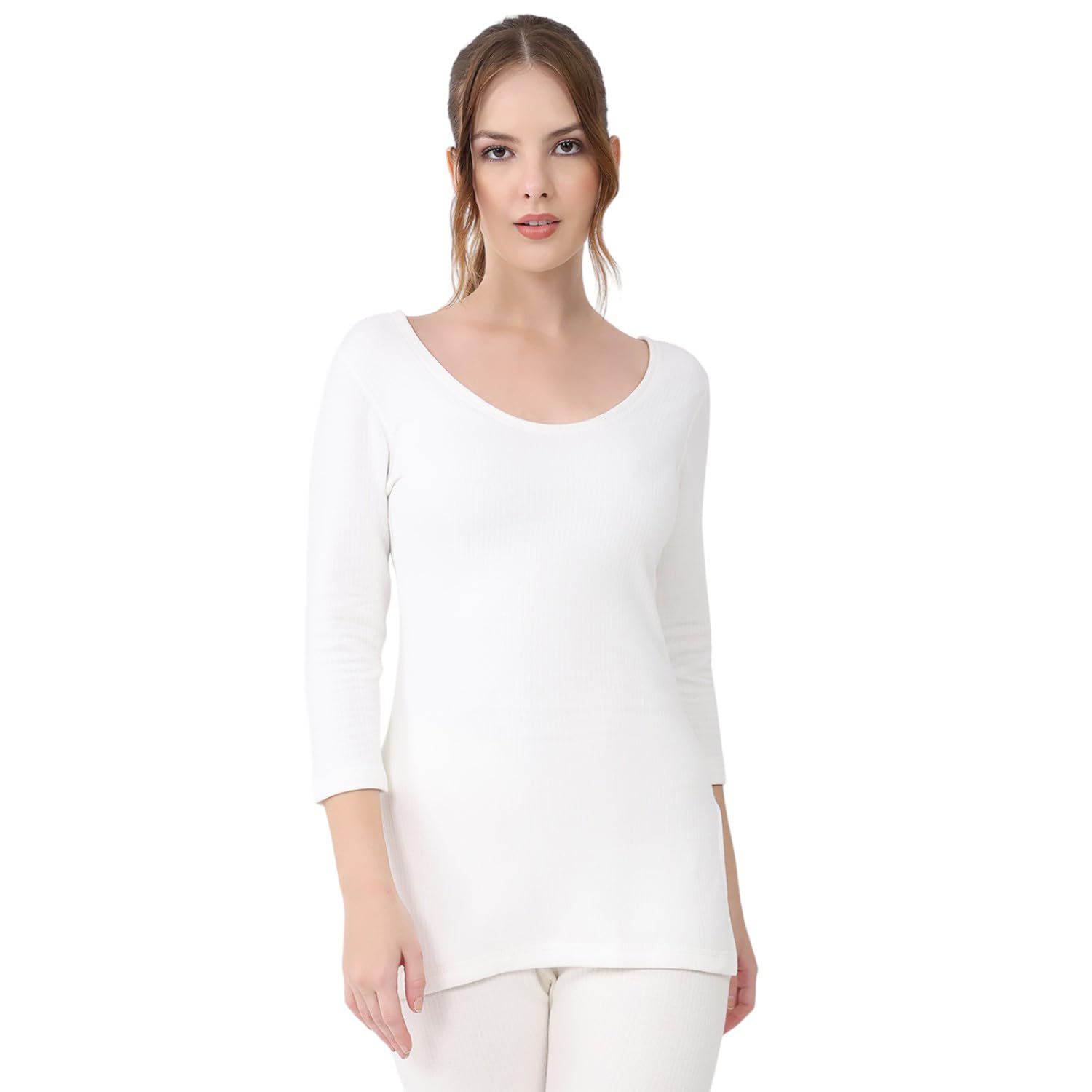 monte carlo Women’s Regular Fit Thermal | Solid Design | Round Neck | 3/4 Sleeves | Pull On Style | Stylish Warm Winter Thermal Wear for Women (Pack of 1)-picture-38