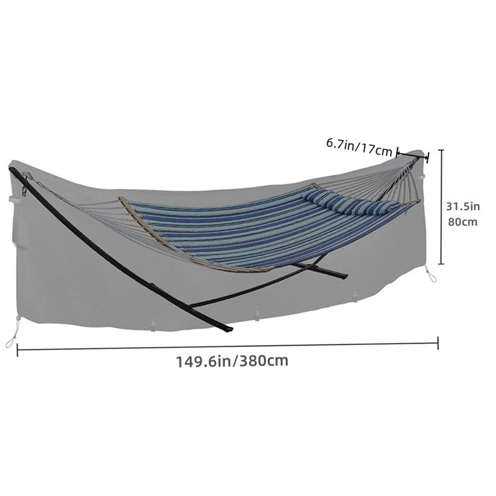 Housse de chaise suspendue d'extérieur en tissu Oxford 210D imperméable et coupe-vent pour balancelle de jardin et support Noir