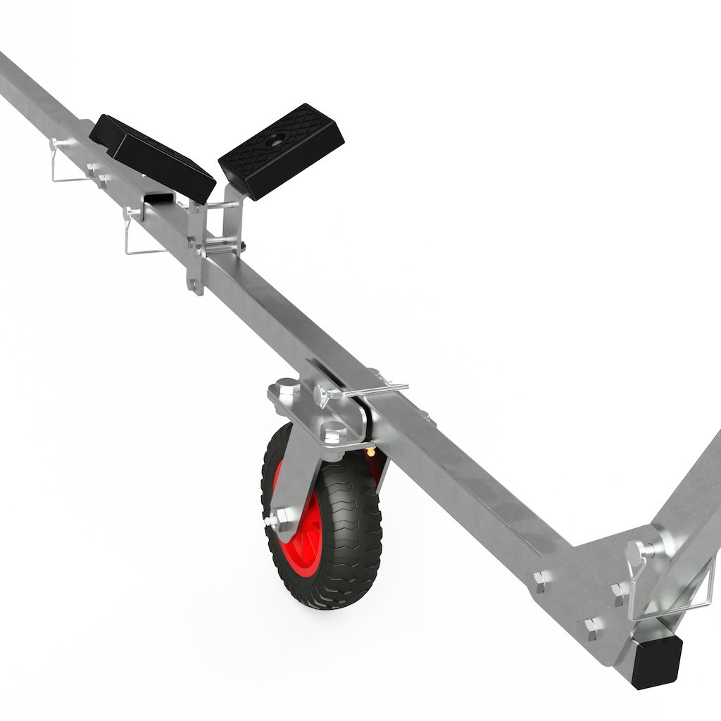 Carrello alaggio Pieghevole per Barca SUPROD TR200, PU, Ø 200 mm