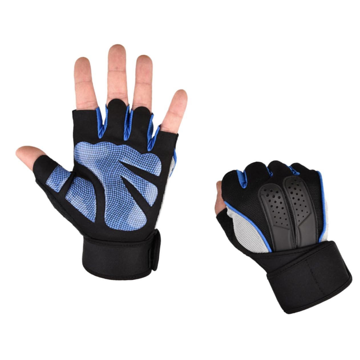 1 paio di guanti da allenamento Guanti antiscivolo Guanti per sollevamento pesi amento Guanti antiscivolo Guanti per sollevamento pesi Guanti corti per manubri sportivi per sollevamento pesi