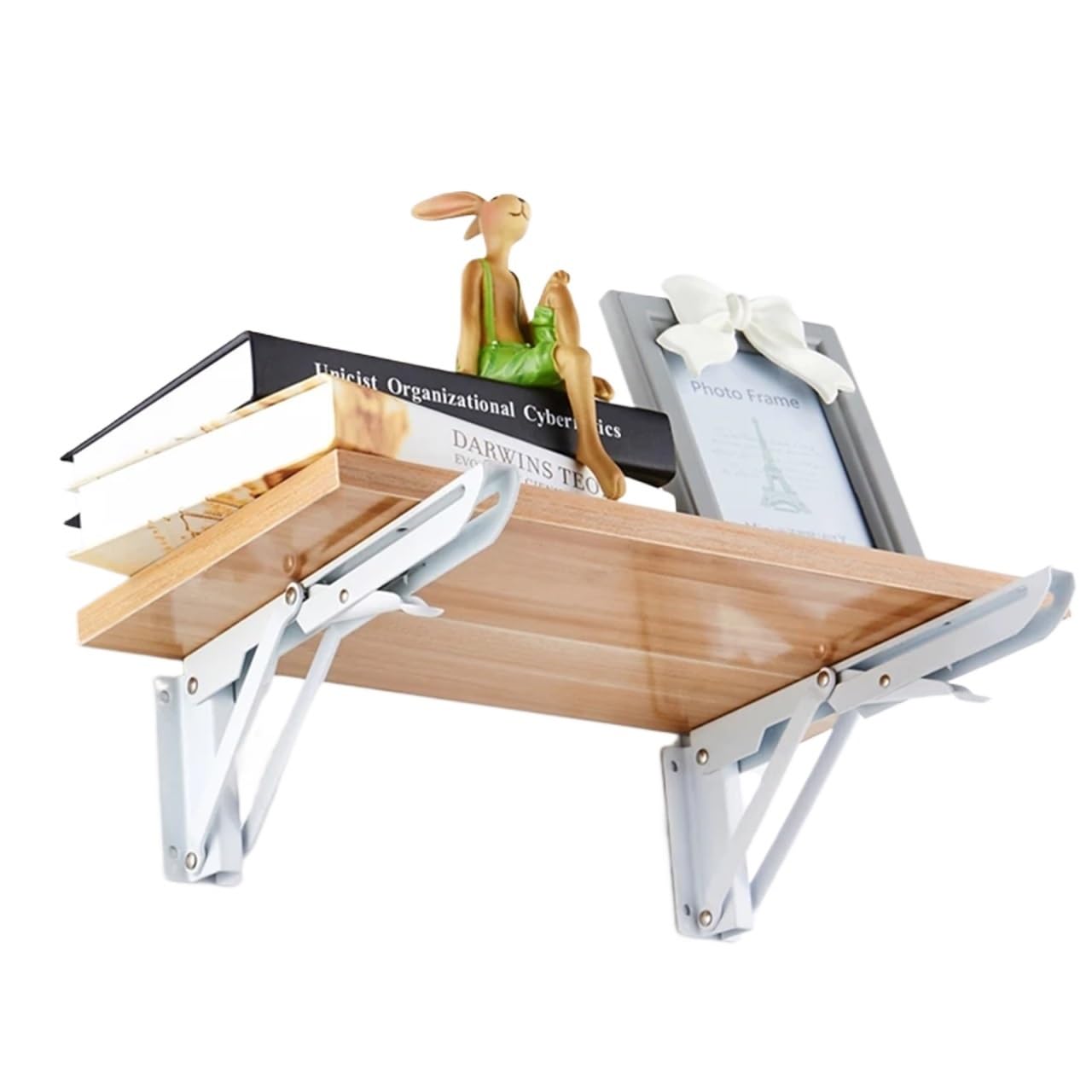 4 soportes triangulares pesados y plegables de 65 kg, ajustables para montar en la pared, soporte para estante de mesa, soporte para muebles