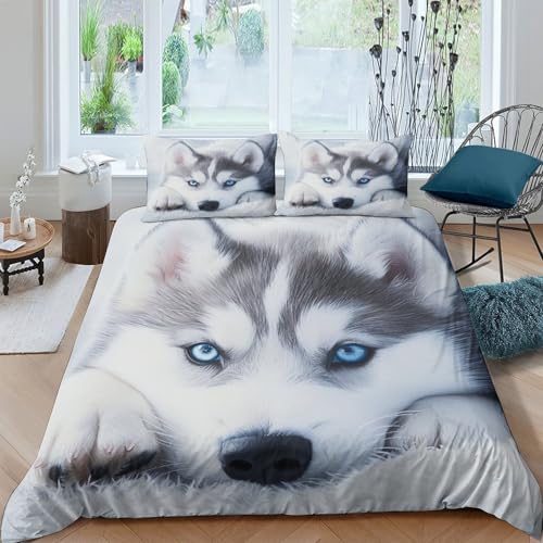 Parure de lit Jésus 3D en microfibre douce avec fermeture éclair invisible pour enfants