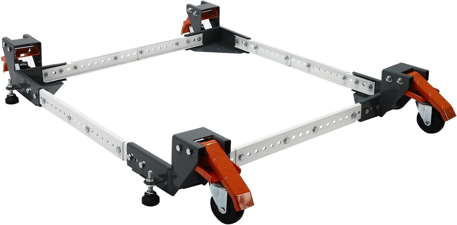 Heavy Duty Universal Mobile Base with 4 Wheels, 650 lbs Capacity, Mobile Base for Mobilizing Small Mechanical Equipment, Home Appliances