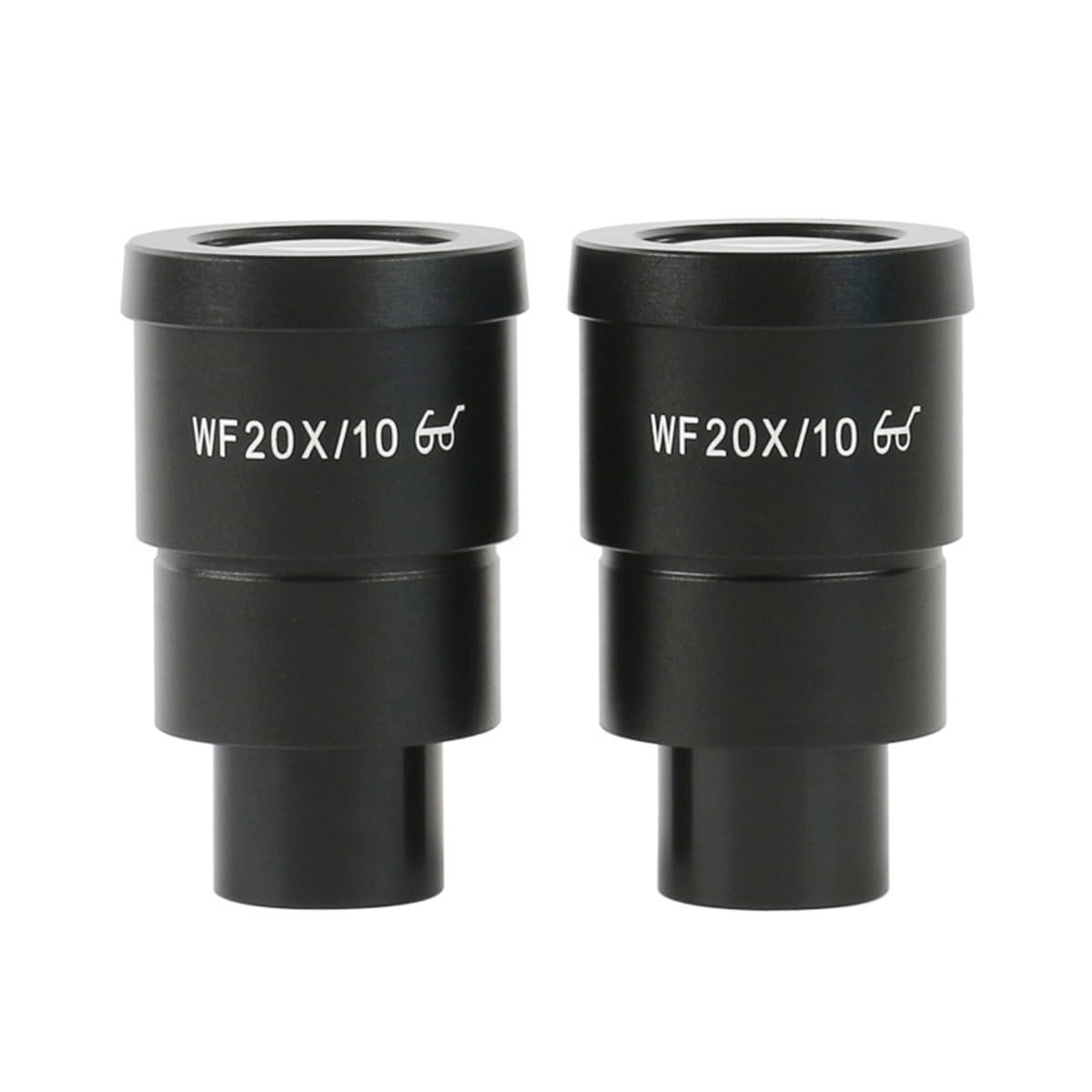 Ricambi per Microscopi da Laboratorio Una coppia 2 pezzi 10X 20X WF10X/23 WF10X/20 WF20X/10 WF30X/9 obiettivo a campo ampio for microscopio trinoculare stereo