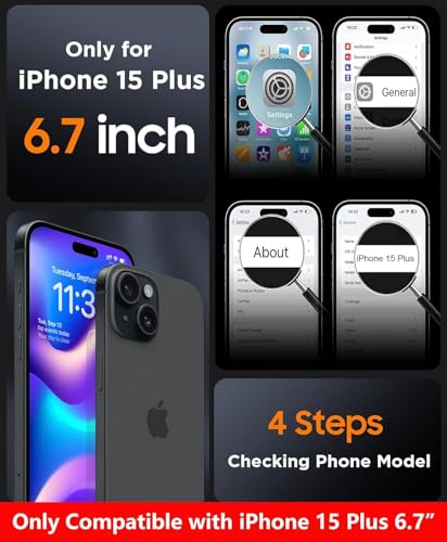 Image of ShieldTech Back Case Cover for Apple iPhone 15 Plus | Mag-Safe Compatible | Camera Protection | Transparent Mobile Phone Cover for Apple i Phone 15 Plus | iPhone 15 Plus TPU Transparent Back Cover