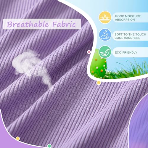 Zanie Kids Toddler Summer Pajamas Set 2 Piece Short Sleeve PJs Cooling Sleepwear3