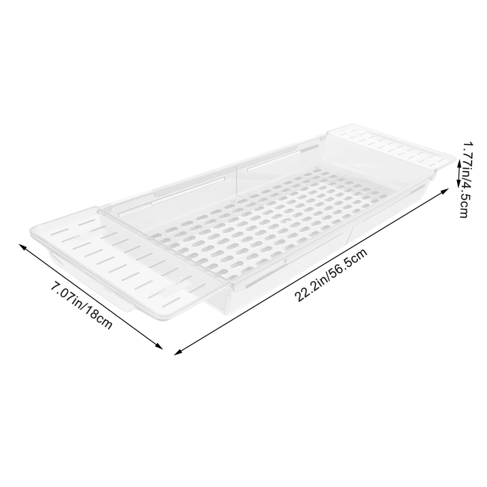 IWOWHERO Expandable Bathtub Shelf Organizer Tray Small Bath Holder for Tablets Books Wine Glass for Birthday Christmas Valentine's Day