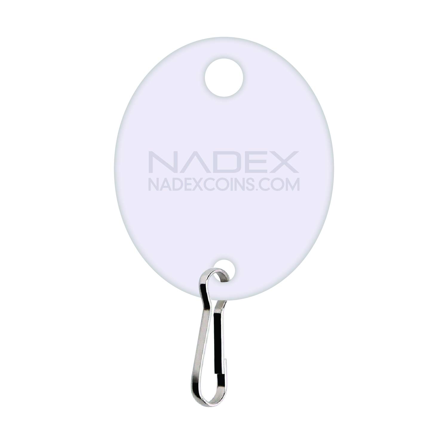 Round Snap Hook Key Tags | Organize and Identify Keys with Text Labels and Key Hooks, 20-Pack