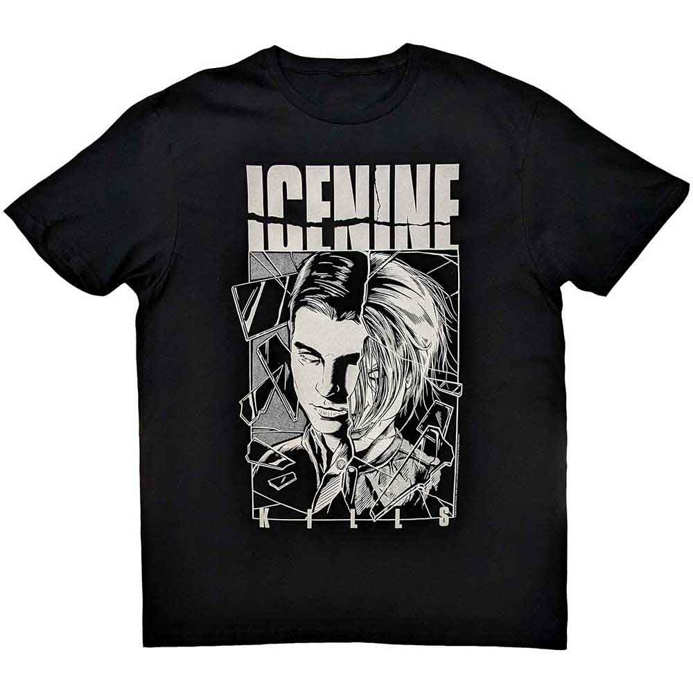 Rock Off officially licensed products Ice Nine Kills T Shirt Shower Scene Split Face Official Unisex Black XXL