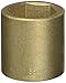 Ampco Safety Tools SS-3/4D35MM Socket, Standard, Non-Sparking, Non-Magnetic, Corrosion Resistant, 3/4" Drive, 35 mm