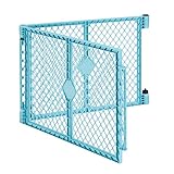 Toddleroo by North States - Superyard 2-Panel Extension: 65.5 Inch Play Yard Extension - Works with Superyard Playpens - Aqua