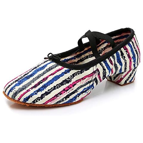 JUODVMP Zapatos de Baile Latino para Mujeres Cover