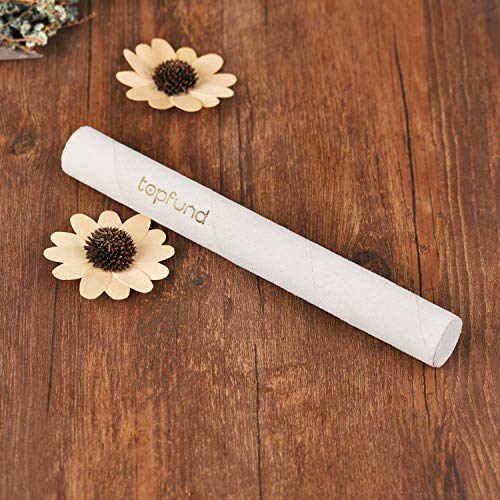 TOPFUND Solid Beech Wood Long Suede Mallet for Crystal Singing Bowl, Long Solid Suede Striker, Singing Bowl Mallet - Image 2