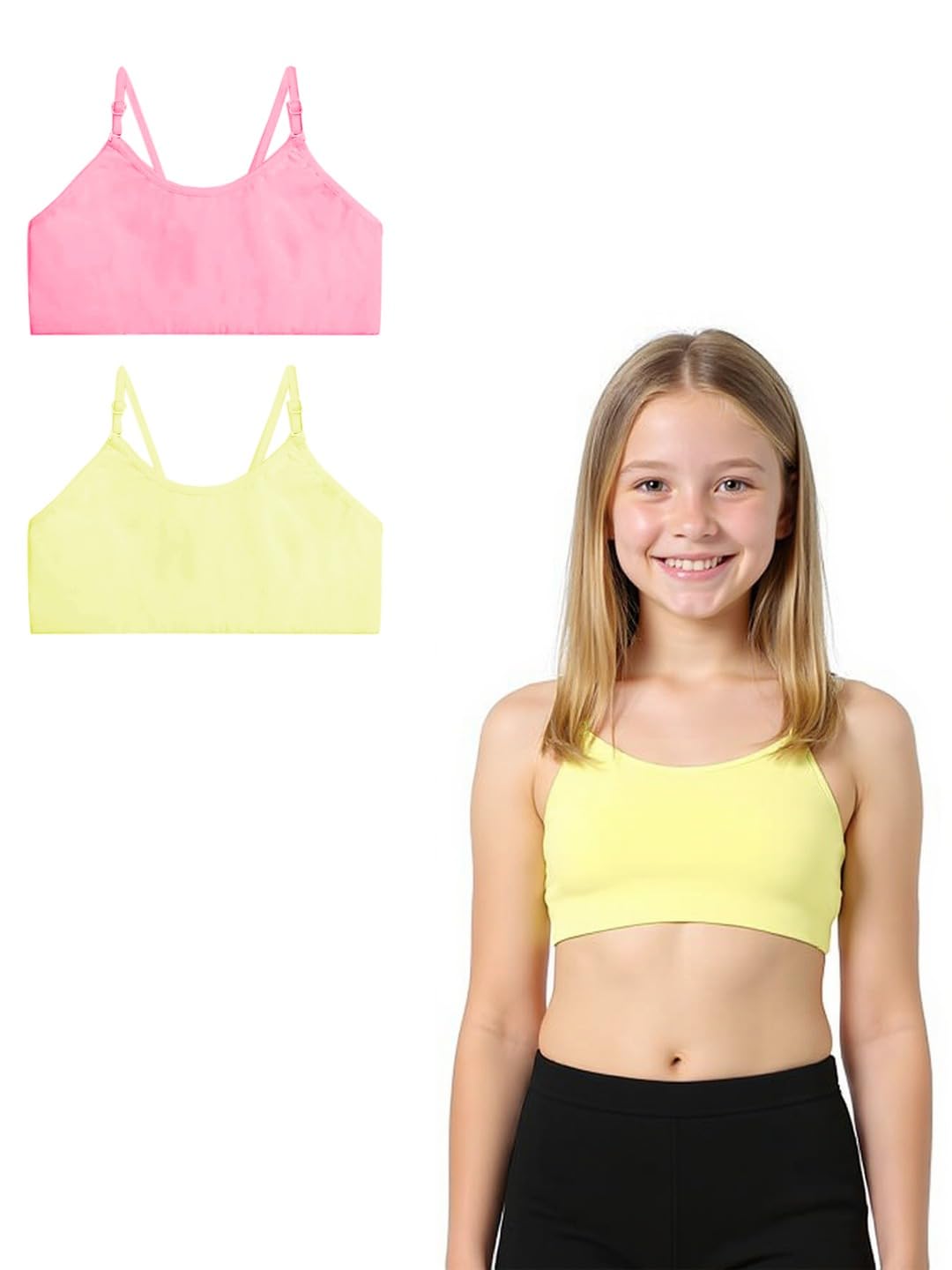 a.t.u.n. (all things uber nice) Girls Cotton Beginners Bra for Teen and Teenagers (Pack of 2) | Non-Padded Training Bra with Adjustable Straps | Comfortable Daily Innerwear-picture-20