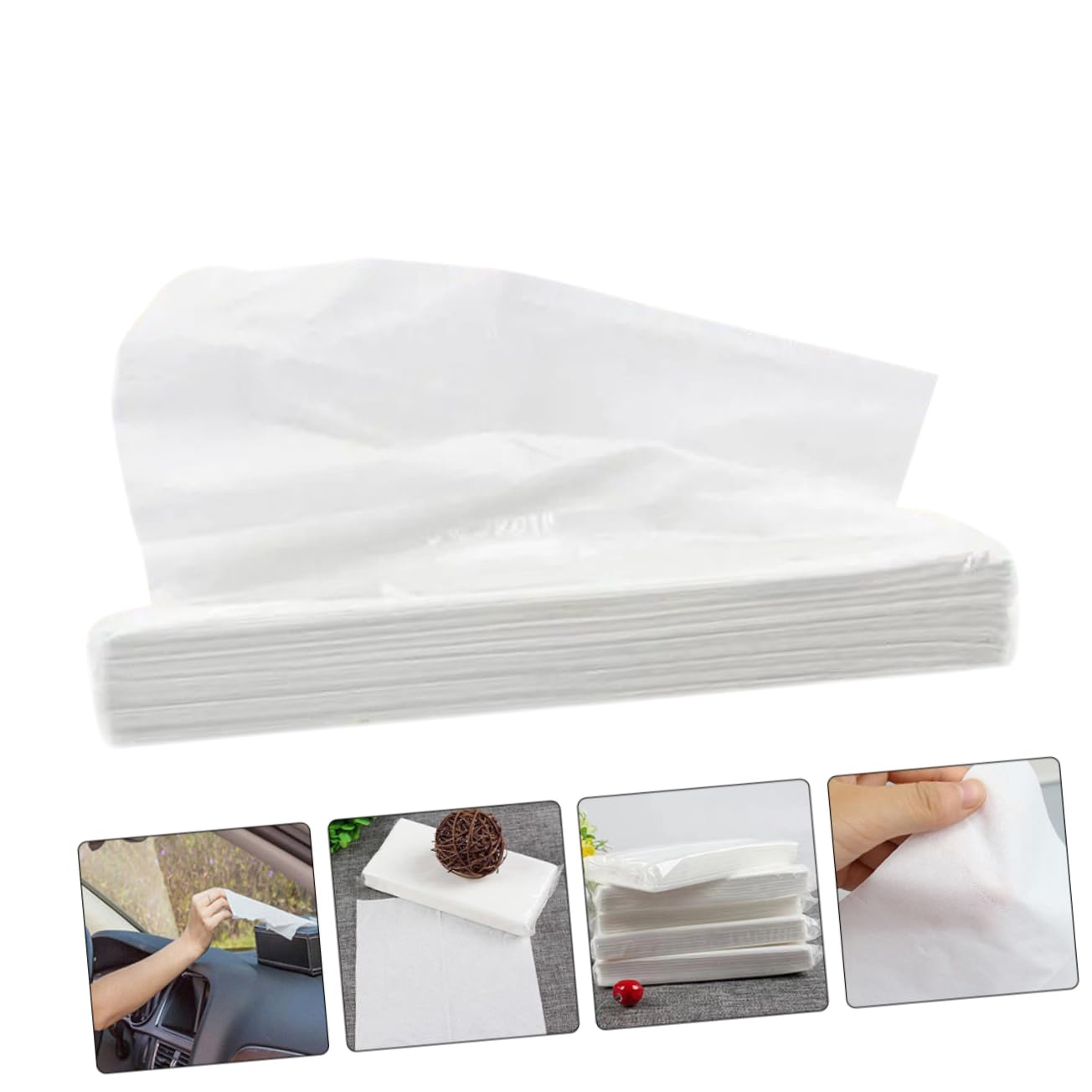 ULTECHNOVO 2stücke Auto Visor Taschentuch Nachfüllungen Praktische Und Stilvolle Auto-papiertücher Für Sonnenblende Restaurants Und Hotels
