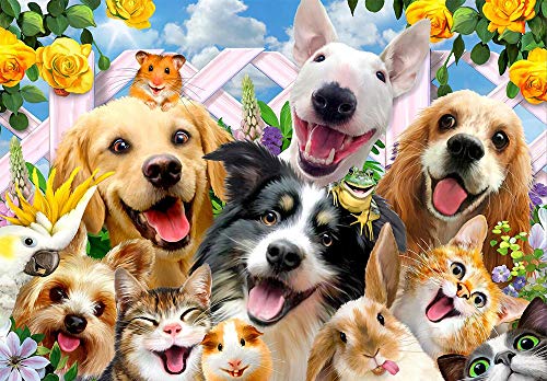 1000 PCS Dog Jigsaw Puzzles for Adults & Kids - Puppy Assembling Toy Gifts for Stimulating Imaginations