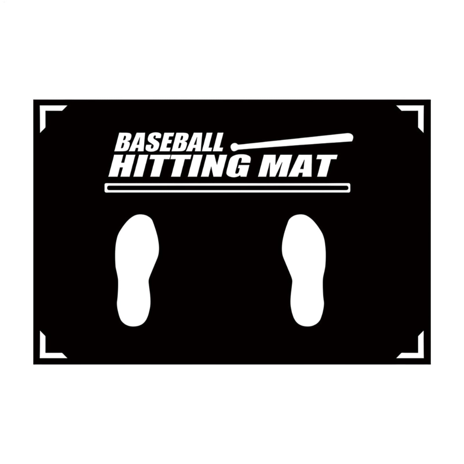 Tapis de Baseball - Tapis d'entraînement à la Frappe - Guide de la Zone de Frappe - Antidérapant - Exercice de pelouse - Durable - Aide à l'entraînement Portable - d'appui - Entraînement de