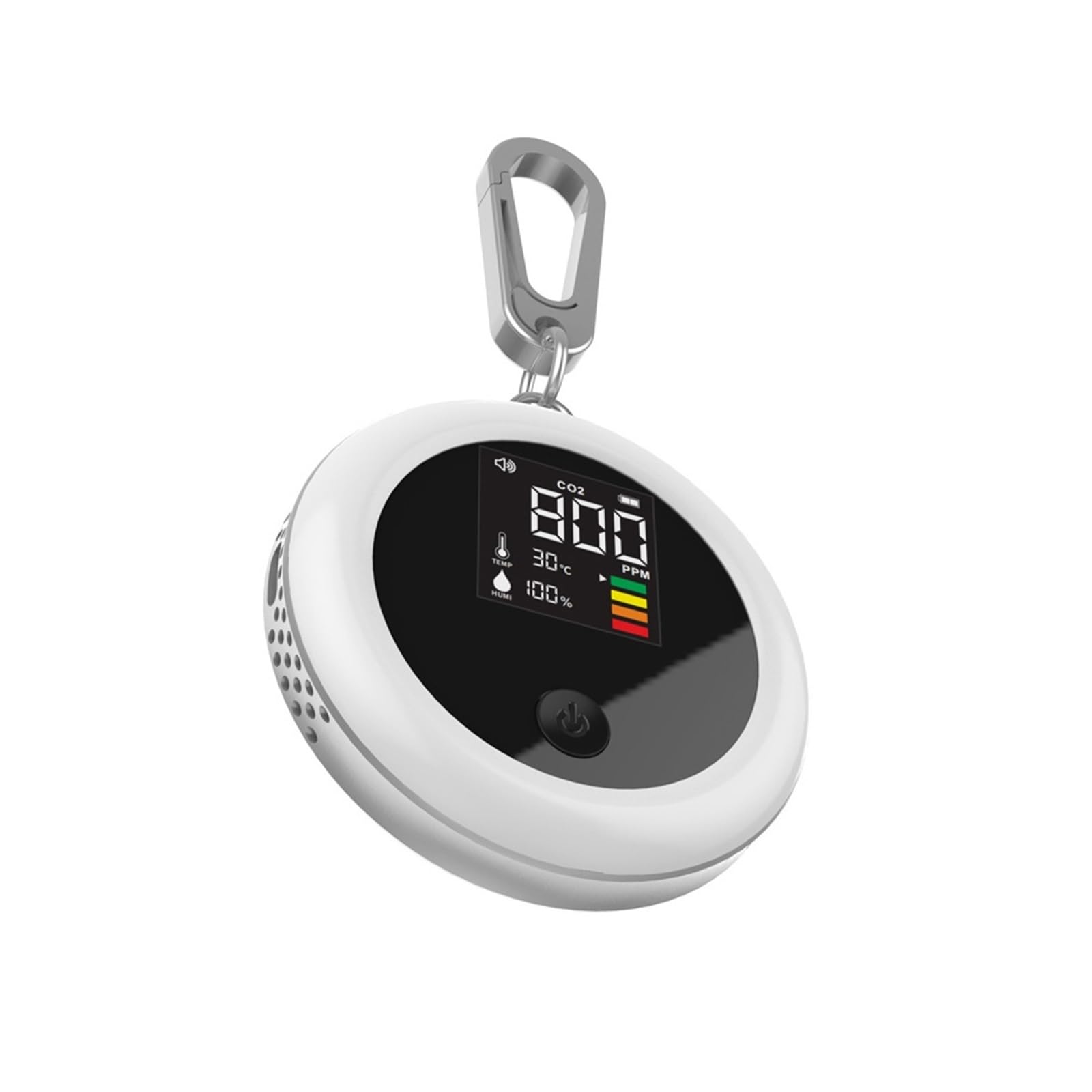 Monitor della qualità dell'aria con rilevatore di CO2 3 in 1, schermo LED for campeggio e auto, Analizzatore ambientale