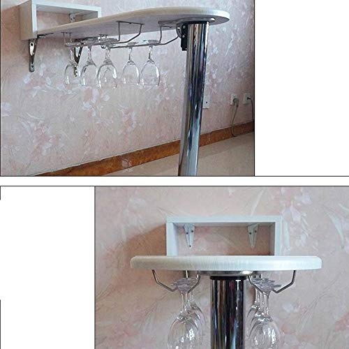 Table pliante murale à abattant blanche MU Lazy Table avec porte-verres, 80 * 30 cm - 5