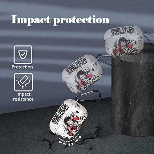 Case For Airpods Pro 2 Generation: Nanting Creative One Piece Anime Cool Compatible With 2022 Apple Earphone Wireless Charging Protective Cover (Luffy) #TOP3