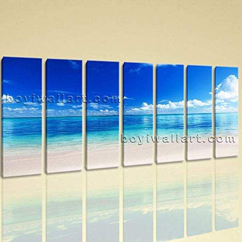 Extra Large Seashore Landscape Beach Wall Painting Living