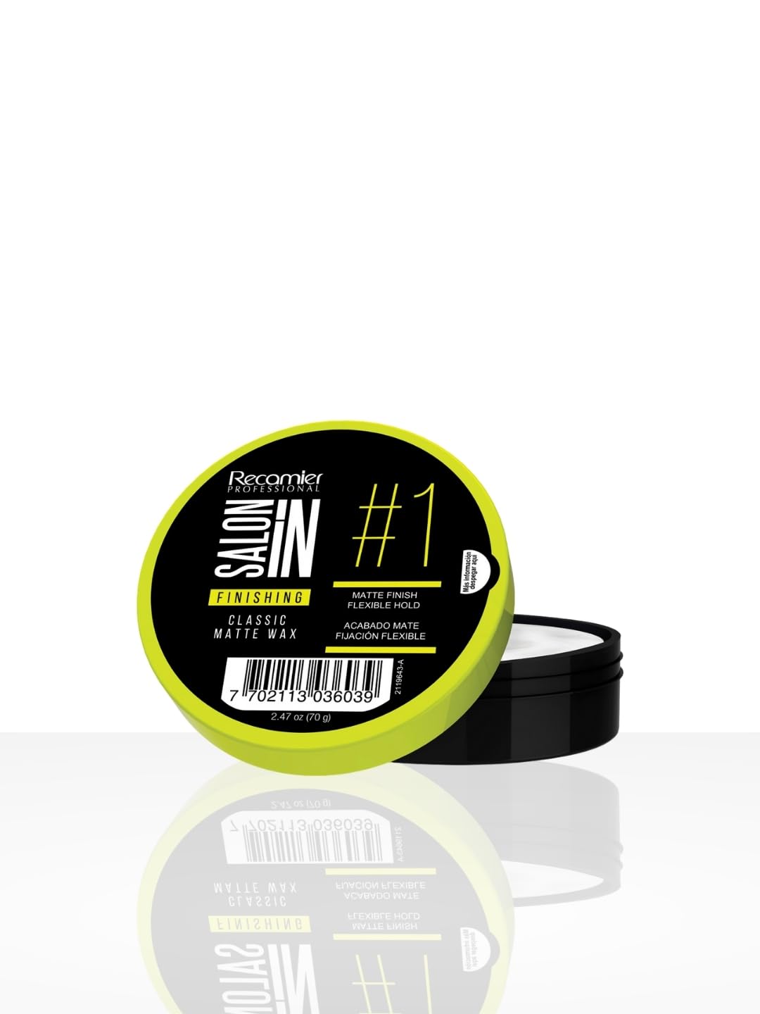 Salon In Recamier Classic Matte Hair Wax – Strong Hold & Texture for All Hair Types – 2.47 oz