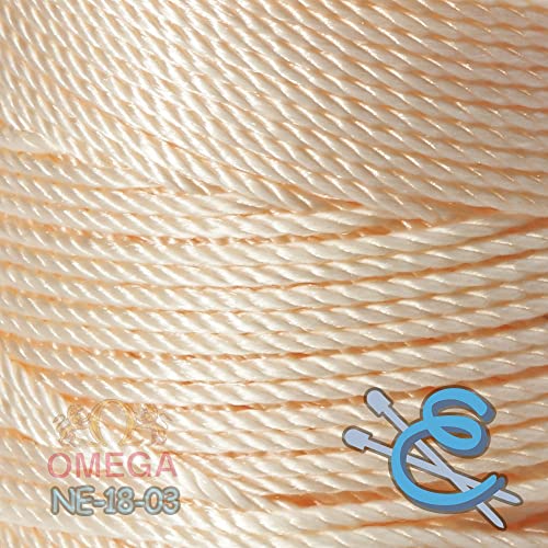 Image of Espiga No.18-100% Nylon Omega String Cord for Knitting and Crochet - 03 Cream
